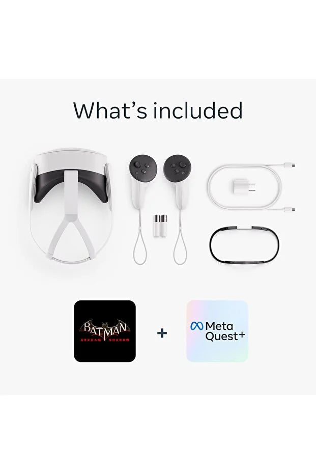 Meta Quest 3 128GB All-In-One VR Headset – Advanced Mixed Reality, 4K+ Display, Snapdragon XR2 Gen 2 Processor, Wireless VR Gaming – White - Headphones UAE