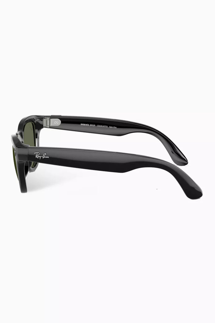 RAY-BAN | META SKYLER SHINY BLACK G15 GREEN - Smart Glasses UAE