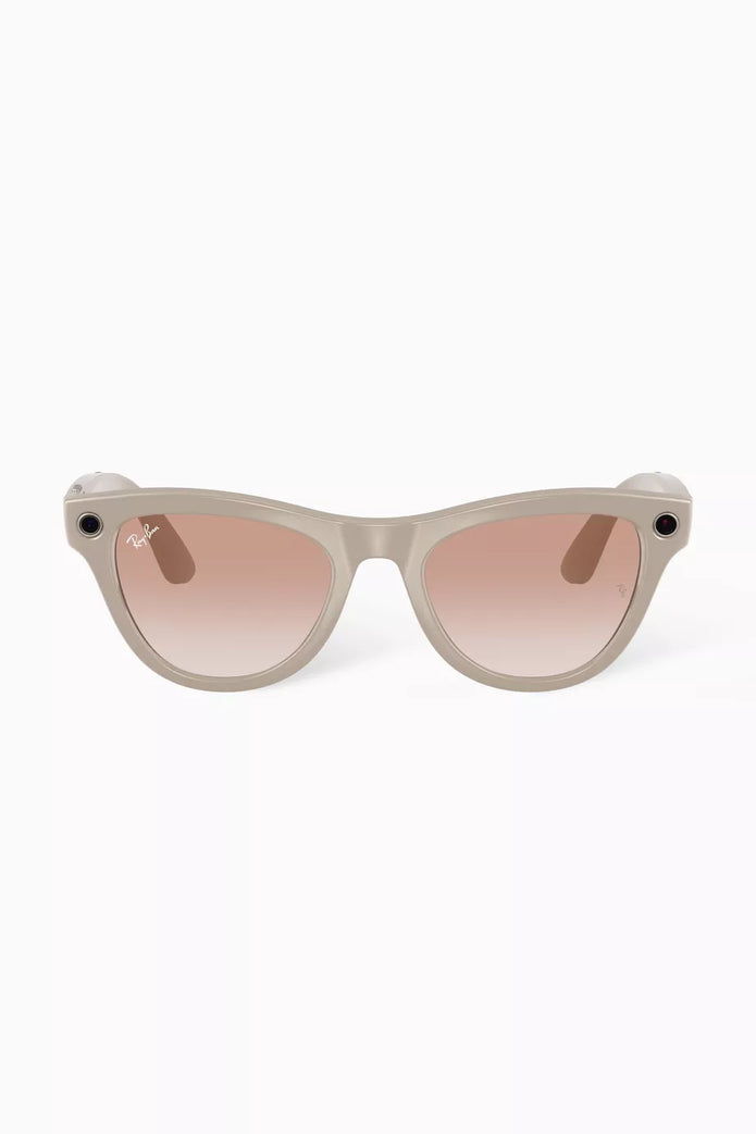 RAY-BAN | META SKYLER SHINY CHALKY GRAY TRANSITIONS SAPPHIRE - Smart Glasses UAE