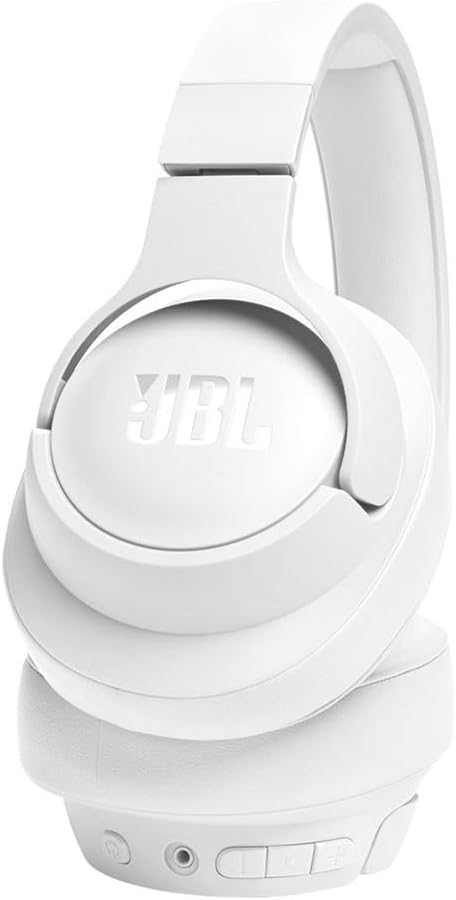 JBL Tune 720BT Wireless Over-Ear Headphones, Pure Bass Sound, Bluetooth 5.3, 76H Battery, Hands-Free Call, Multi-Point Connection, Foldable, Detachable Audio Cable