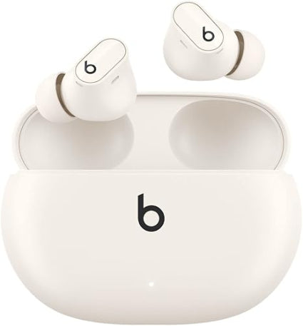 Beats Studio Buds + | True Wireless Noise Cancelling Earbuds, Enhanced Apple & Android Compatibility, Built-in Microphone, Sweat-Resistant Bluetooth Headphones, Spatial Audio – Transparent - Headphones UAE