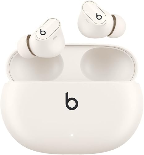 Beats Studio Buds + | True Wireless Noise Cancelling Earbuds, Enhanced Apple & Android Compatibility, Built-in Microphone, Sweat-Resistant Bluetooth Headphones, Spatial Audio – Transparent