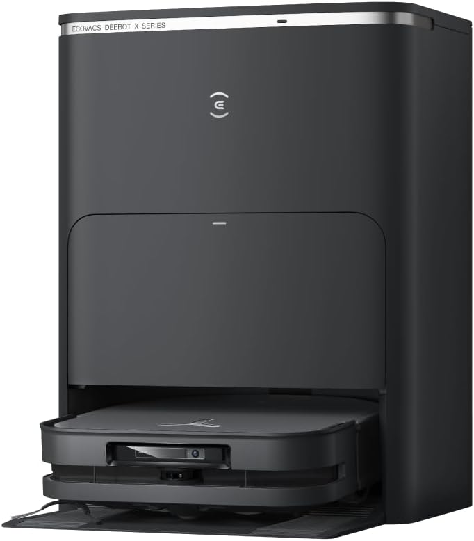 ECOVACS DEEBOT X5 PRO Omni, Vacuum and Mop Robot, 12800 Pa, Anti-Tangle, TruEdge™ Adaptive Edge Cleaning, Wipe with Warm Water at 70°C, Intelligent AINA 2.0 Navigation