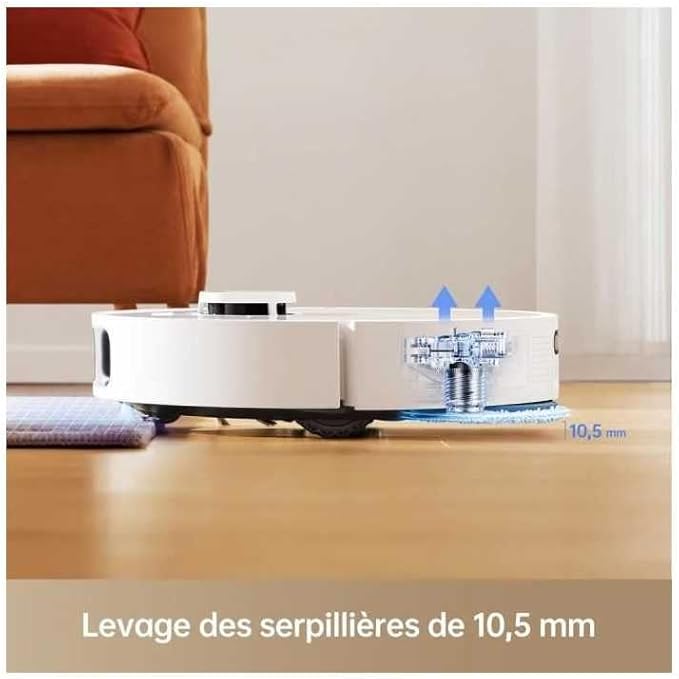 Dreame L10s Pro Ultra Heat Robot Vacuum Cleaner With Automatic Mop Cleaning, Hot Water, Extension, 7,000 Pa Suction Power, Double Mop, Floor Cleaning, Carpet Detection, 2 Year Warranty - Electronics UAE