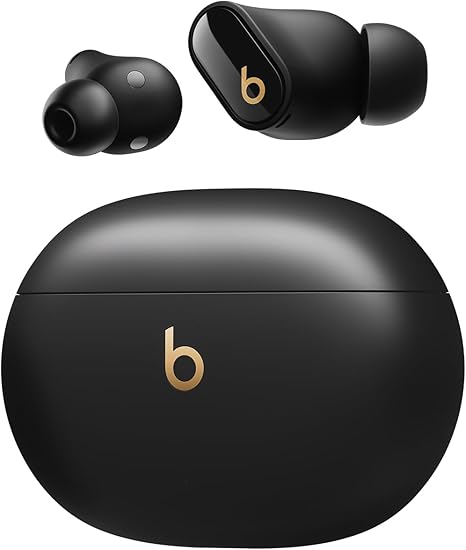 Beats Studio Buds + | True Wireless Noise Cancelling Earbuds, Enhanced Apple & Android Compatibility, Built-in Microphone, Sweat-Resistant Bluetooth Headphones, Spatial Audio – Transparent