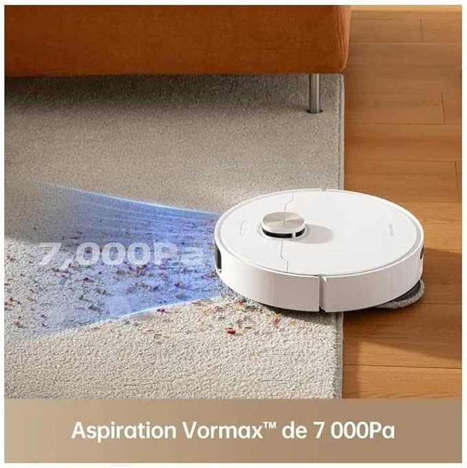 Dreame L10s Pro Ultra Heat Robot Vacuum Cleaner With Automatic Mop Cleaning, Hot Water, Extension, 7,000 Pa Suction Power, Double Mop, Floor Cleaning, Carpet Detection, 2 Year Warranty - Electronics UAE