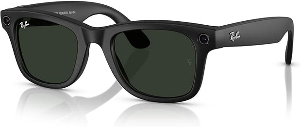 RAY-BAN | META  WAYFARER MATTE BLACK TRANSITIONS GRAPH. GREEN