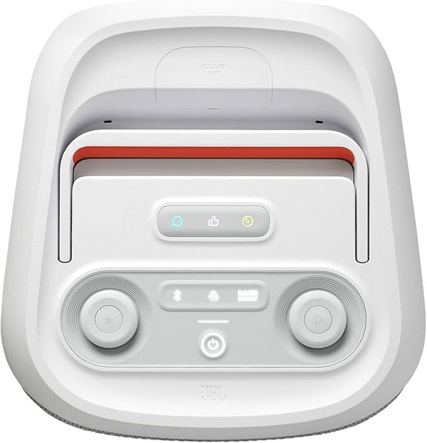 JBL Party Box Club 120 | Powerful Sound & Lightshow | Up to 12 Hours Playtime | AI Sound Boost | Multi-speaker connection by Auracast | Dual Mic & Guitar Inputs