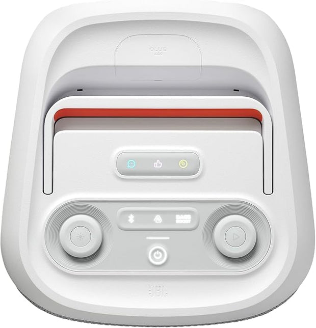 JBL Party Box Club 120 | Powerful Sound & Lightshow | Up to 12 Hours Playtime | AI Sound Boost | Multi-speaker connection by Auracast | Dual Mic & Guitar Inputs