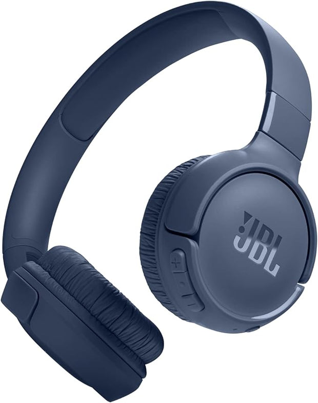 JBL Tune 520BT Wireless On-Ear Headphones, Pure Bass Sound, 57H Battery with Speed Charge, Hands-Free Call + Voice Aware, Multi-Point Connection, Lightweight and Foldable