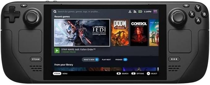 Valve Steam Deck OLED 512GB SSD, 16GB RAM, SteamOS 3.0 – Portable Handheld Gaming Console Black - Handheld Gaming PC UAE