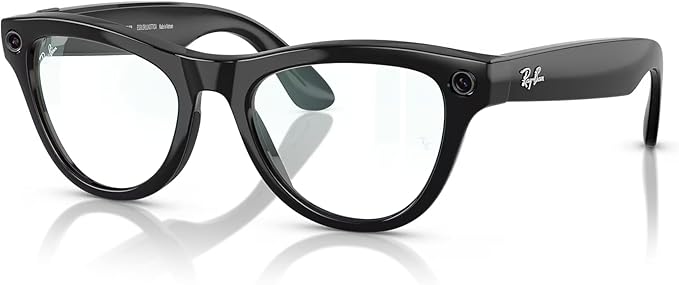 RAY-BAN | META SKYLER SHINY BLACK CLEAR - Smart Glasses UAE