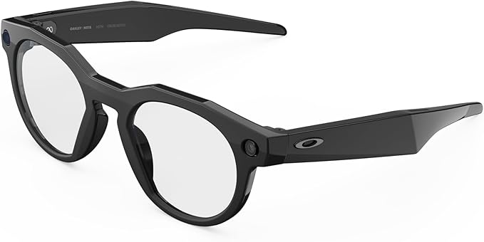 Meta | Oakley HSTN Smart Glasses Clear Lenses - Frame Black