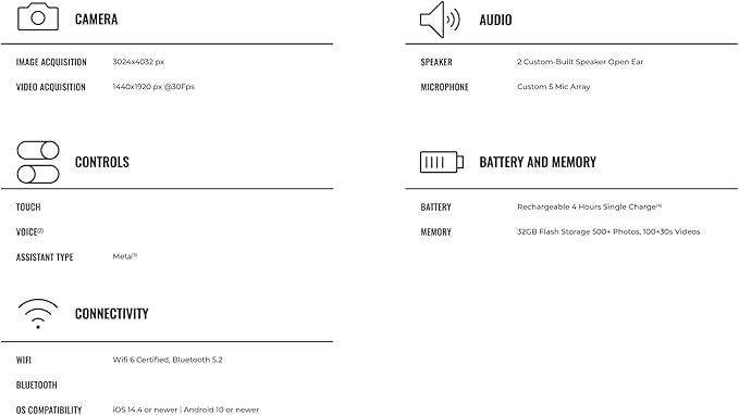 RAY-BAN | META SKYLER SHINY BLACK CLEAR