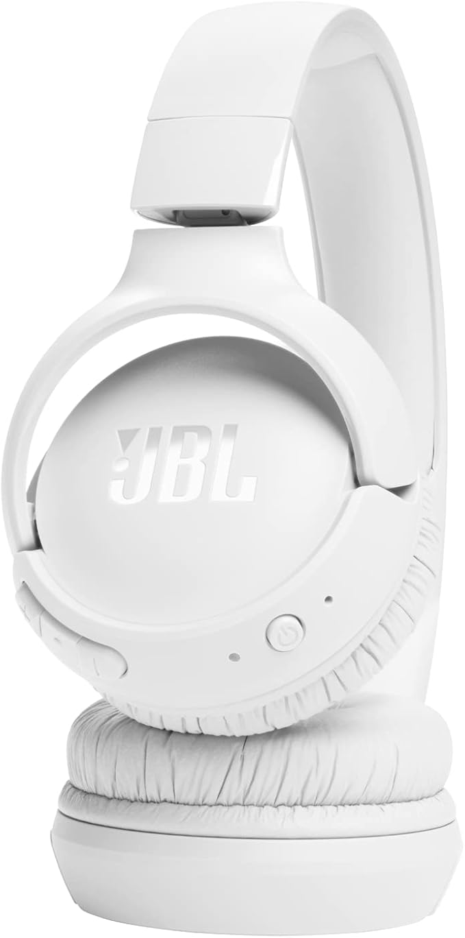 JBL Tune 520BT Wireless On-Ear Headphones, Pure Bass Sound, 57H Battery with Speed Charge, Hands-Free Call + Voice Aware, Multi-Point Connection, Lightweight and Foldable