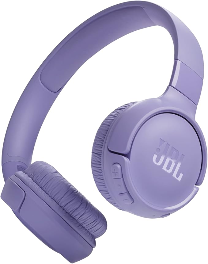 JBL Tune 520BT Wireless On-Ear Headphones, Pure Bass Sound, 57H Battery with Speed Charge, Hands-Free Call + Voice Aware, Multi-Point Connection, Lightweight and Foldable