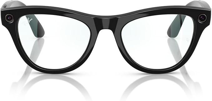 RAY-BAN | META SKYLER SHINY BLACK CLEAR - Smart Glasses UAE