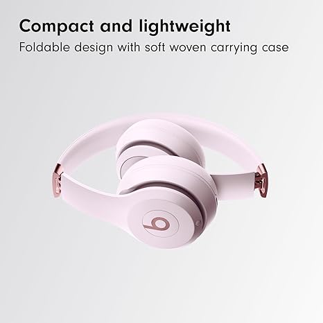 Beats Solo 4 Wireless On-Ear Headphones – Cloud Pink - Headphones UAE