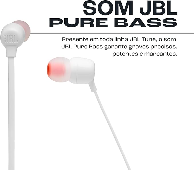 JBL Tune 125BT Wireless In-Ear Headphones, Pure Bass Sound, Lossless 5.0 Bluetooth, 16H Battery, Magnetic Cable, Multi-Point Connection, Voice Assistant, 3-Button Remote with Mic