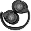 JBL Tune 720BT Wireless Over-Ear Headphones, Pure Bass Sound, Bluetooth 5.3, 76H Battery, Hands-Free Call, Multi-Point Connection, Foldable, Detachable Audio Cable - Black, JBLT720BTBLK