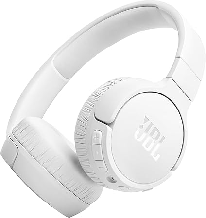 JBL Tune 670NC Adaptive Noise Cancelling Wireless On-Ear Headphones, Pure Bass, Smart Ambient, Bluetooth 5.3 + LE Audio, Hands-Free Call, 70H Battery, Multi-Point Connection - White, JBLT670NCWHT - Headphones UAE
