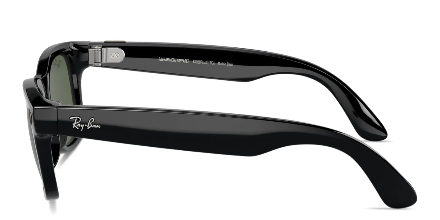 RAY-BAN | META WAYFARER GEN 2 Frame Shiny Black Lenses G-15 Green