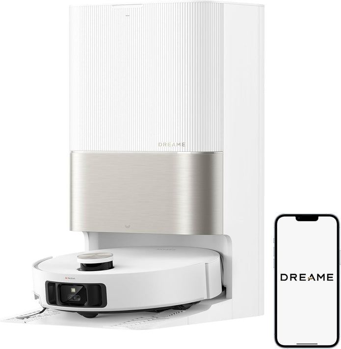 Dreame X50 Ultra Complete Robot Vacuum and Mop with Self-Cleaning, Liftable LDS Clean, Cross Barriers Up to 6cm, AI Camera, Up to 20,000Pa, Detangling Brush, Voice Control, 2 Years Warranty - Camera UAE