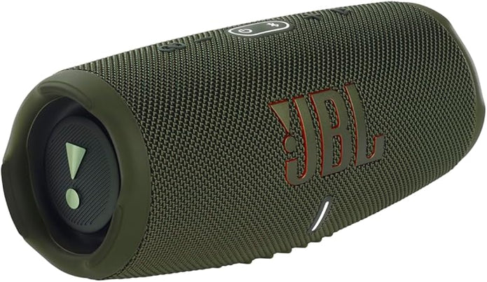 JBL Charge 6 - Portable waterproof and drop-proof Bluetooth speaker with built-in power bank, multi-speaker connection via Auracast, up to 28 hours playtime, fast charging, and powerful sound–White - Bluetooth Speaker UAE
