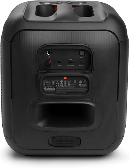 JBL PartyBox Encore Essential Bluetooth Karaoke Party Speaker with PBM100 Wired Mic Bundle