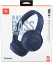 JBL Tune 510BT Wireless On Ear Headphones, Pure Bass Sound, 40H Battery, Speed Charge, Fast USB Type-C, Multi-Point Connection, Foldable Design, Voice Assistant