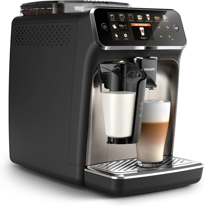 Espresso Machine - 1500W,12 Beverages, LatteGo Milk Solution, TFT Display - EP5447/90 - Electronics UAE
