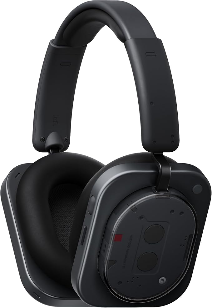 Nothing Headphone (1) Wireless Over-Ear Headphones – Active Noise Cancelling, Hi-Res Audio, Spatial Sound, 80H Battery | Water-Resistant - Headphones UAE
