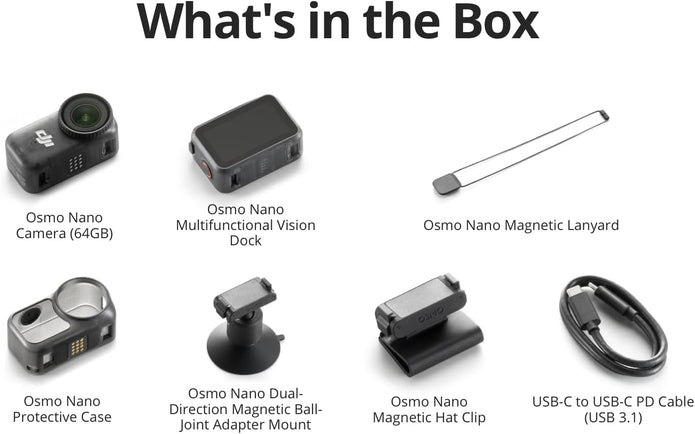 DJI Osmo Nano Standard Combo 64GB - Camera UAE