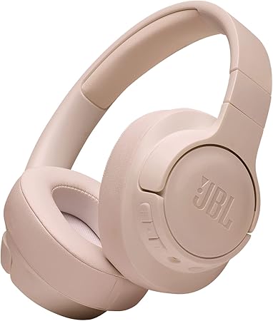 JBL Tune 720BT Wireless Over-Ear Headphones, Pure Bass Sound, Bluetooth 5.3, 76H Battery, Hands-Free Call, Multi-Point Connection, Foldable, Detachable Audio Cable - Black, JBLT720BTBLK