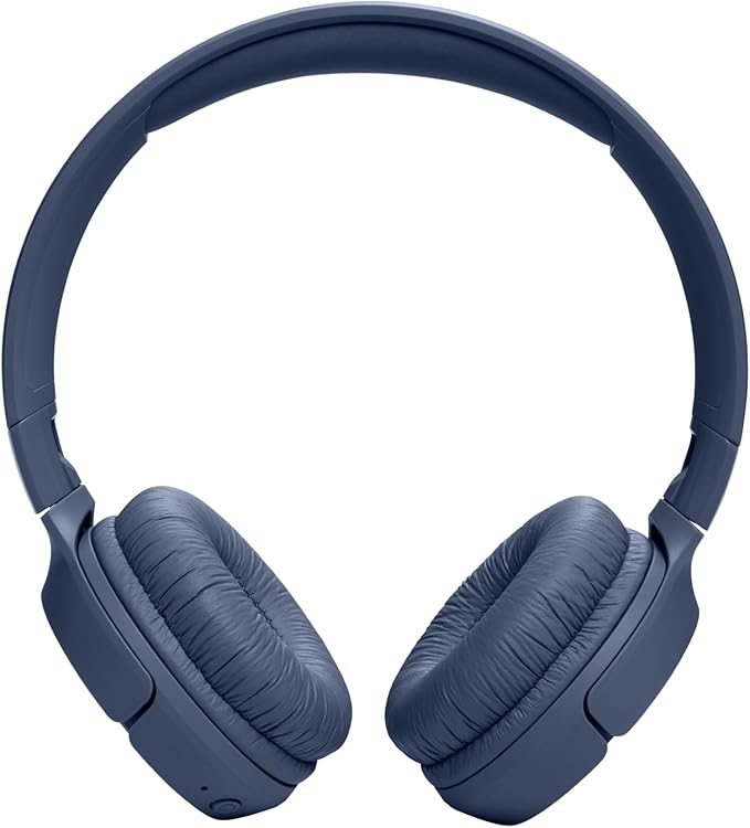 JBL Tune 520BT Wireless On-Ear Headphones, Pure Bass Sound, 57H Battery with Speed Charge, Hands-Free Call + Voice Aware, Multi-Point Connection, Lightweight and Foldable