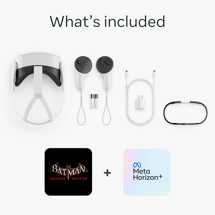 Meta Quest 3S 128GB with Batman: Arkham Shadow and a 3-Month Trial of Meta Quest - Headphones UAE