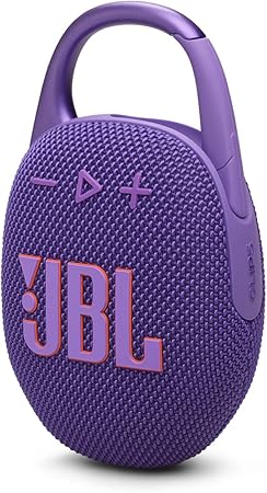 JBL Clip 5 Waterproof Bluetooth Speaker – Ultra-Portable, 12H Playtime, AURACAST (Multi-Speaker Connectivity), JBLCLIP5BLK, Black