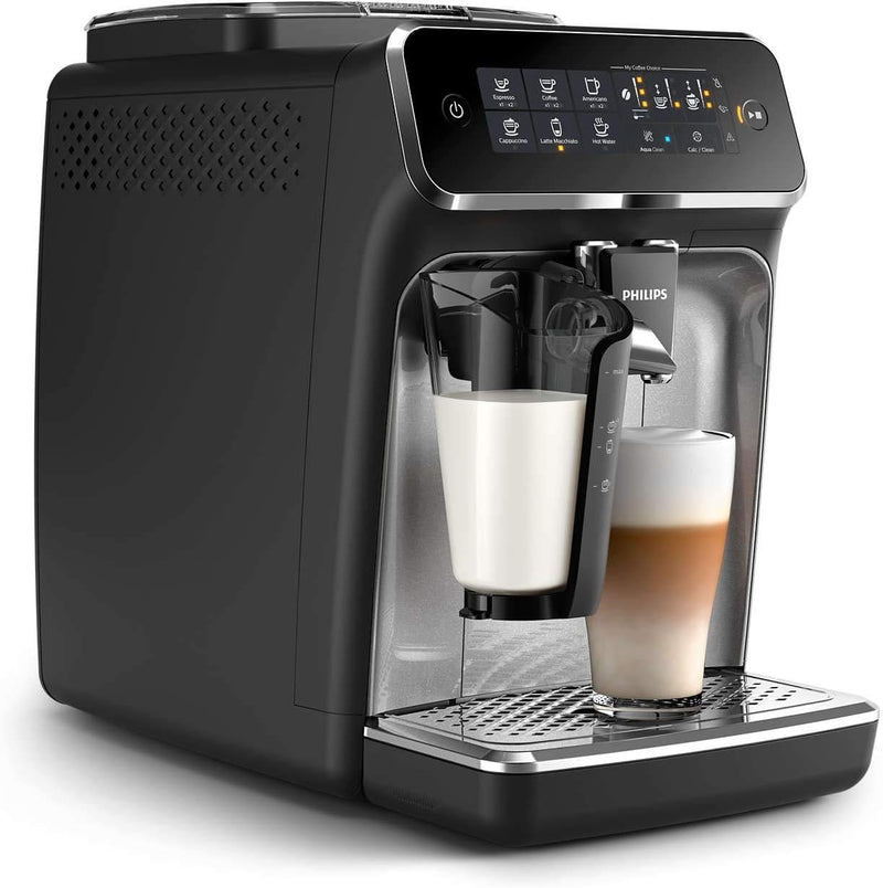 Philips Series 3200 Fully Automatic Espresso Machine - 1500W, LatteGo, Touch Display, 5 Beverages, Easy cleaning - EP3246/70