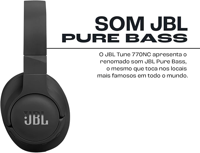 JBL LIVE 770NC Wireless Over-Ear Headphones – Adaptive Noise Cancelling, JBL Signature Sound, 70H Battery, Smart Ambient & Bluetooth 5.3