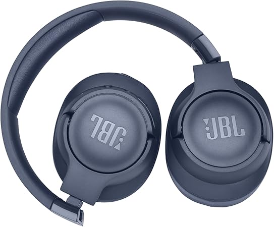 JBL Tune 720BT Wireless Over-Ear Headphones, Pure Bass Sound, Bluetooth 5.3, 76H Battery, Hands-Free Call, Multi-Point Connection, Foldable, Detachable Audio Cable - Black, JBLT720BTBLK
