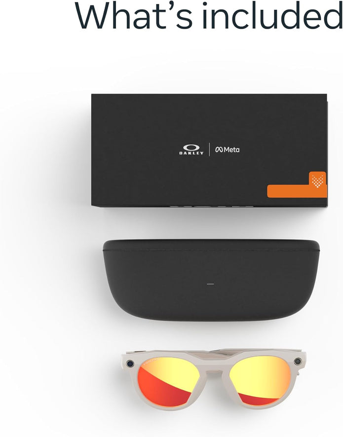 Meta Oakley HSTN glasses Limited Edition Prizm 24K Polarized Lenses - Frame Warm Grey - Smart Glasses UAE