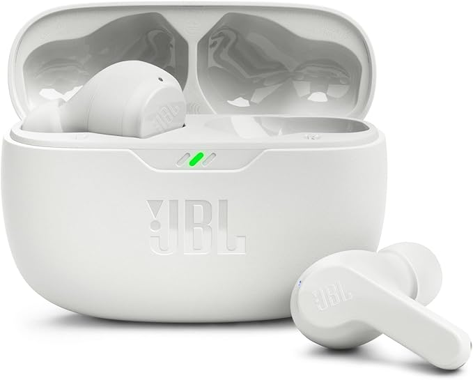 JBL Wave Beam 2 Adaptive Noise Cancelling with Smart Ambient True Wireless Earbuds, Deep Bass, Comfort Fit, 40H Battery, Hands-Free + VoiceAware, Water and Dust Resistant