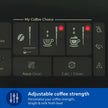 Philips Fully Automatic Espresso Machine Series 3300-6 Beverages, 1.8L Water Capacity, 1500W, LatteGo, SilentBrew, Coloured Touch Display, 12 Grinder Settings, Black Chrome - EP3347/90