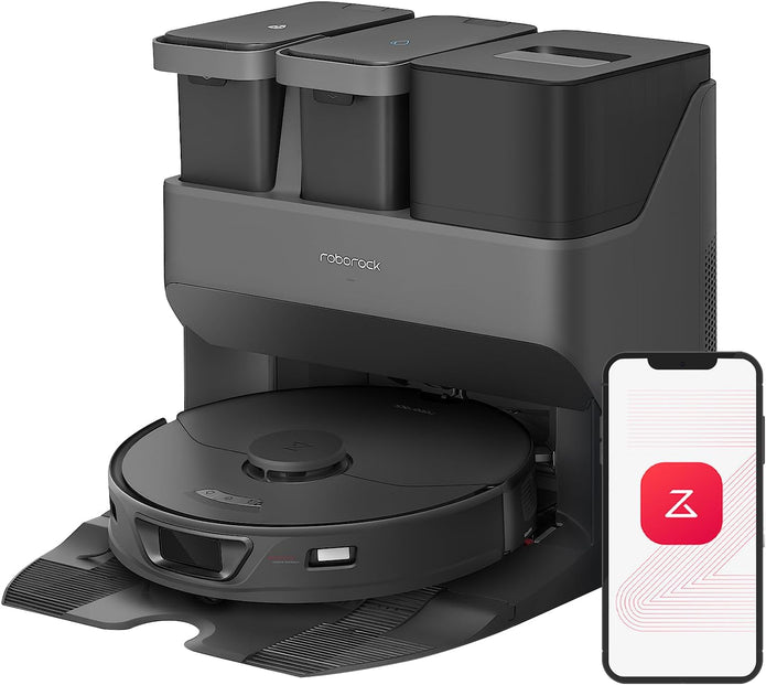 roborock S7 Max Ultra RobotVacuum Cleaner with Auto Mop Washing/AutoDust Emptying/WarmAirDrying/AutoTankRefilling/DockSelf-cleaning Vacuum Cleaner(5500 Pa Active Obstacle Avoidance, App/Voice Control) - Electronics UAE