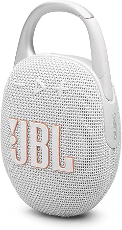 JBL Clip 5 Waterproof Bluetooth Speaker – Ultra-Portable, 12H Playtime, AURACAST (Multi-Speaker Connectivity), JBLCLIP5BLK, Black