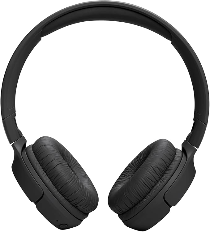 JBL Tune 520BT Wireless On-Ear Headphones, Pure Bass Sound, 57H Battery with Speed Charge, Hands-Free Call + Voice Aware, Multi-Point Connection, Lightweight and Foldable