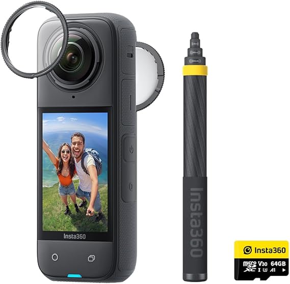 Insta360 X4 No Drone - No Problem Bundle - 360-Degree Camera - 8K & 5.7K Video - Action Camera - Camera UAE