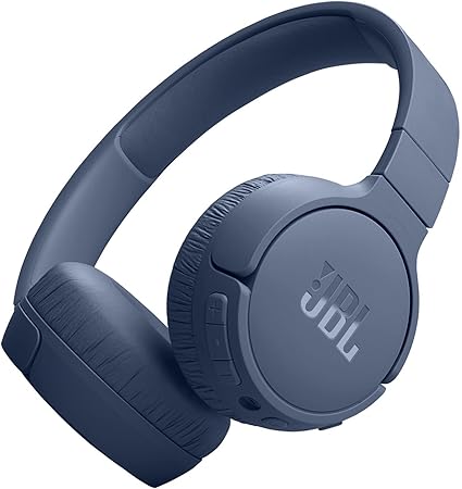 JBL Tune 670NC Adaptive Noise Cancelling Wireless On-Ear Headphones, Pure Bass, Smart Ambient, Bluetooth 5.3 + LE Audio, Hands-Free Call, 70H Battery, Multi-Point Connection - White, JBLT670NCWHT