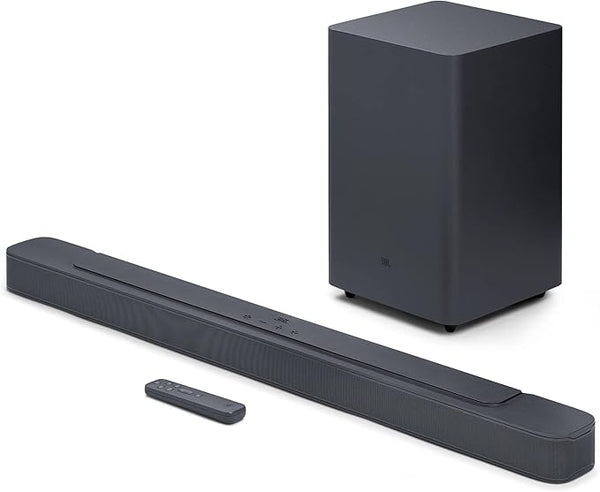 JBL Bar 2.1 Deep Bass (MK2) 2.1 Channel Soundbar with Wireless Subwoofer, 300W Total Power, Immersive Surround Sound, Built-In Dolby, Bluetooth Stream, HDMI/Optical Connect