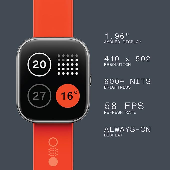 CMF by Nothing Watch Pro Smartwatch UAE – 1.96” AMOLED Display, GPS Fitness Tracker, Bluetooth Calling & 13-Day Battery - Smartwatch UAE